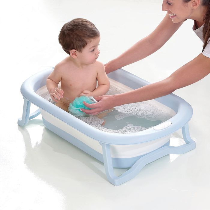 Bañera para bebés plegable y compacta con diseño atractivo La bañer