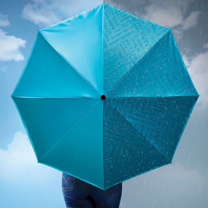 Paraguas reversible invertido con doble capa y estampado magico, Paraguas Magic Betterware